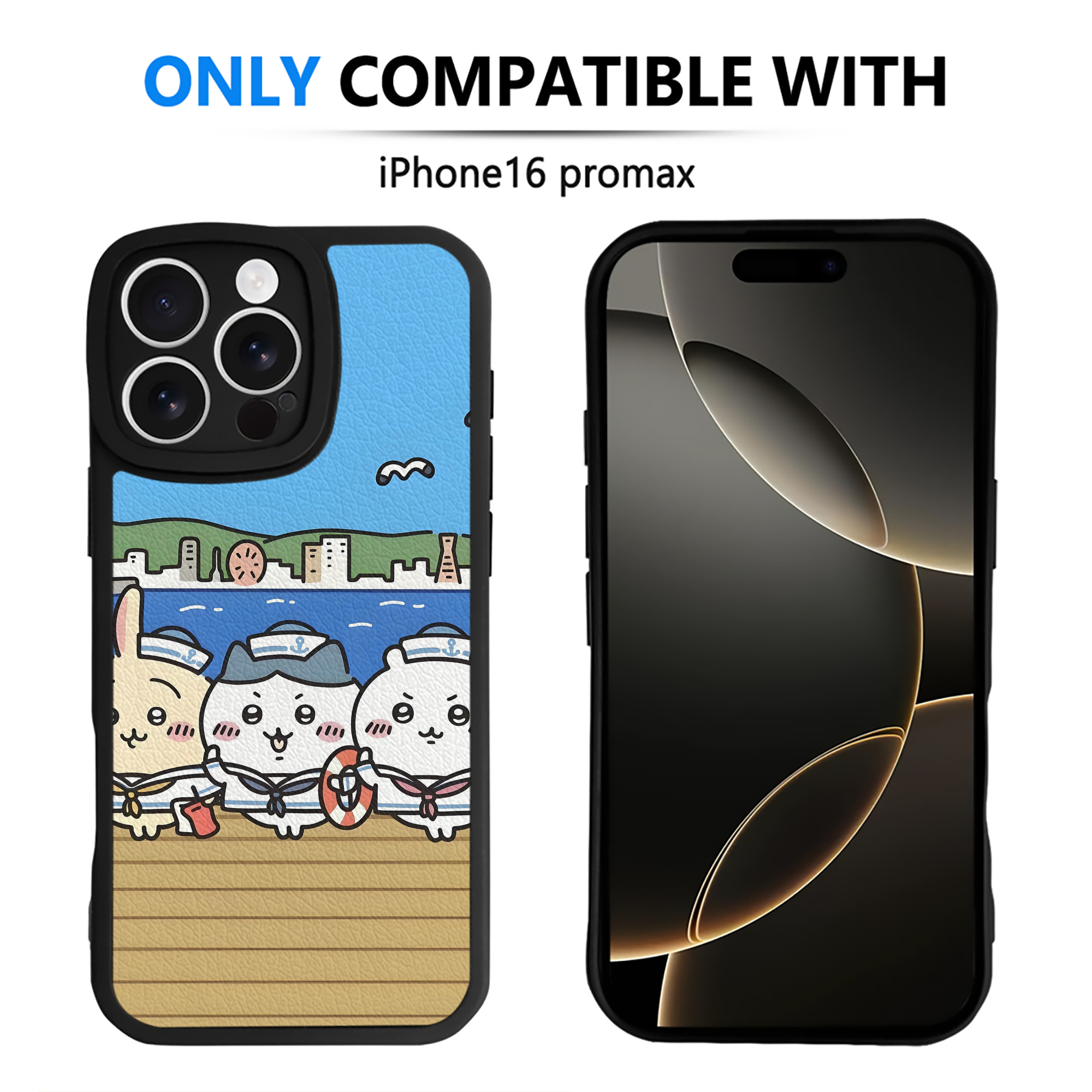 （画像用） ちいかわ Chii-kawa 【iPhone 16シリーズ対応】シリコンスマホケース（レザー調） 材質：シリコン